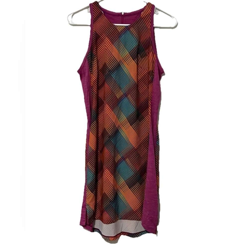 Smartwool Merino Sport Tank Dress Women Small Sleeveless Geometric